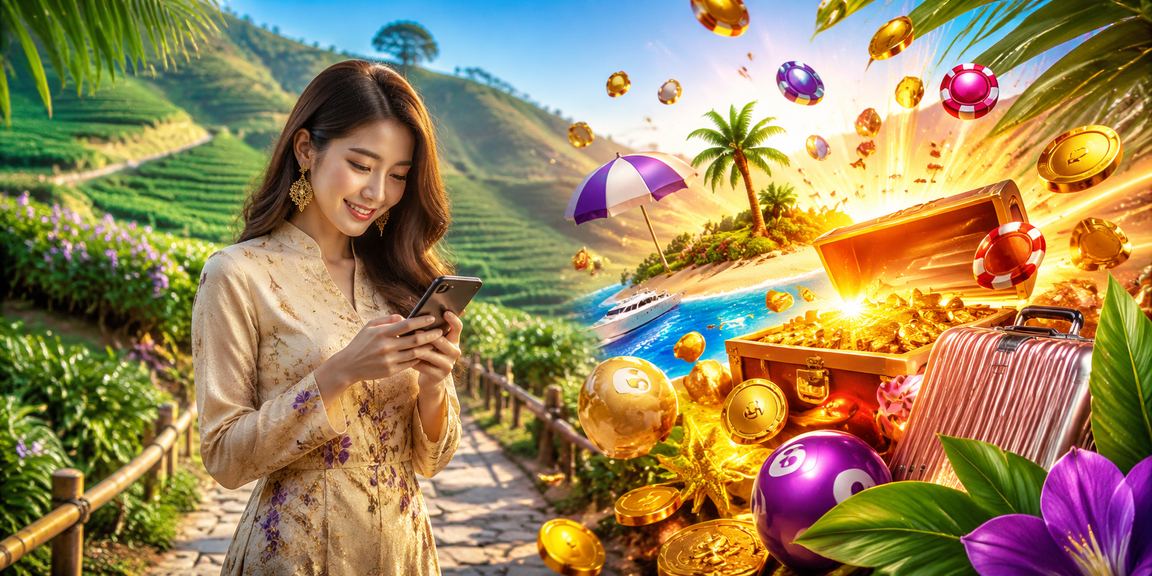Pengguna Malaysia menggunakan telefon pintar untuk bermain kasino dalam talian 1185